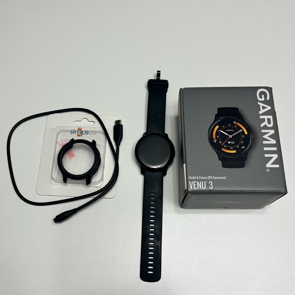 Garmin Venu 3 Smartwatch-with screen protectors. Warranty til September 25! - Picture 5 of 6